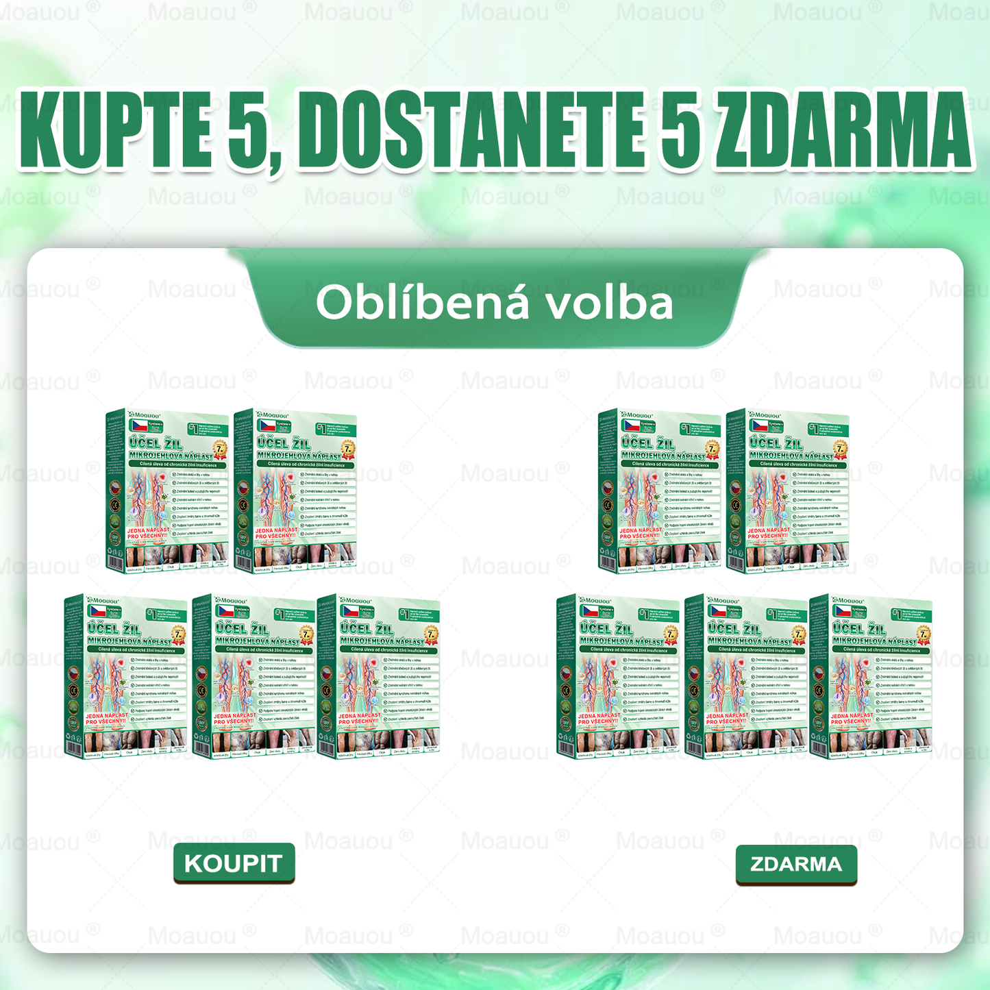 🌿Moauou® Mikrojehličková náplast pro péči o křečové žíly ✅Cílená péče pro unavené a těžké nohy s pocitem pnutí ⚡VELKÁ AKCE!