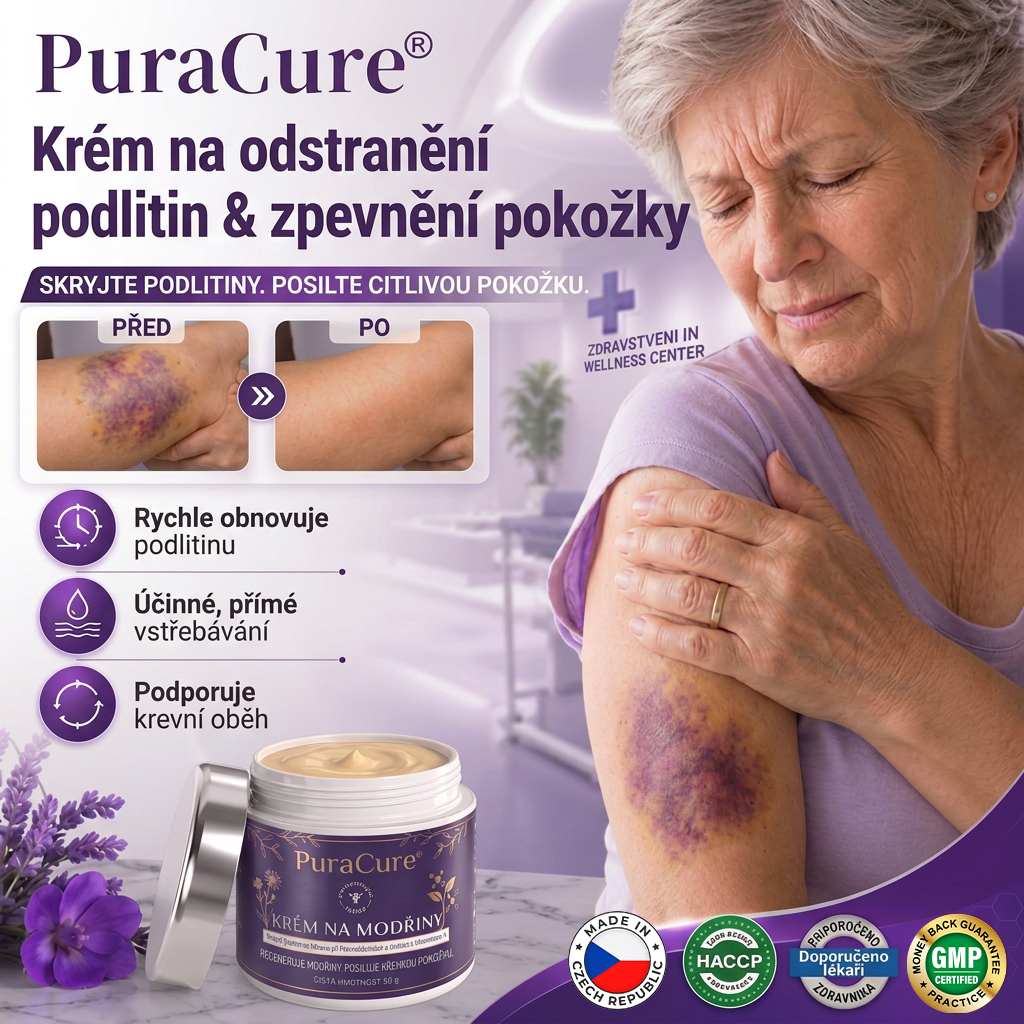 💜 100 000+ PRODANÝCH KUSŮ 💁‍♀️ – PuraCure® Krém na modřiny a posílení pokožky