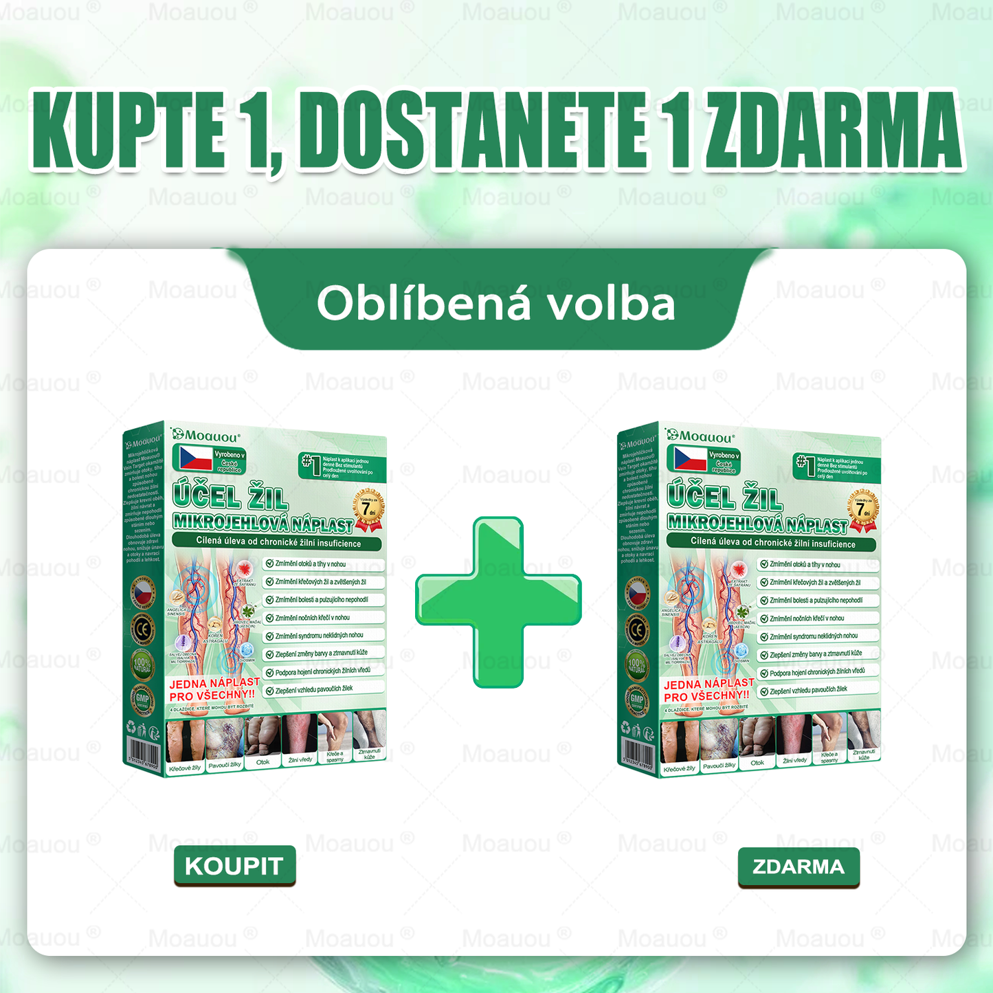 🌿Moauou® Mikrojehličková náplast pro péči o křečové žíly ✅Cílená péče pro unavené a těžké nohy s pocitem pnutí ⚡VELKÁ AKCE!