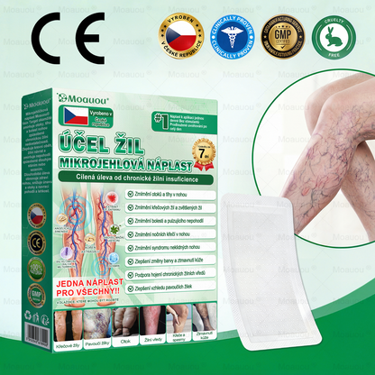 🌿Moauou® Mikrojehličková náplast pro péči o křečové žíly ✅Cílená péče pro unavené a těžké nohy s pocitem pnutí ⚡VELKÁ AKCE!