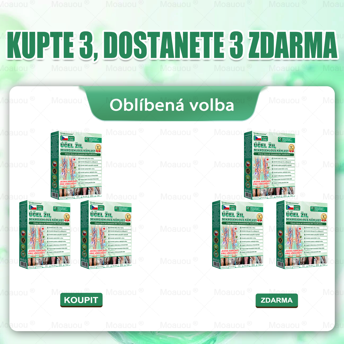 🌿Moauou® Mikrojehličková náplast pro péči o křečové žíly ✅Cílená péče pro unavené a těžké nohy s pocitem pnutí ⚡VELKÁ AKCE!