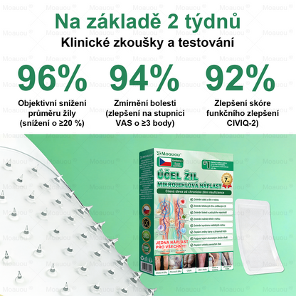 🌿Moauou® Mikrojehličková náplast pro péči o křečové žíly ✅Cílená péče pro unavené a těžké nohy s pocitem pnutí ⚡VELKÁ AKCE!
