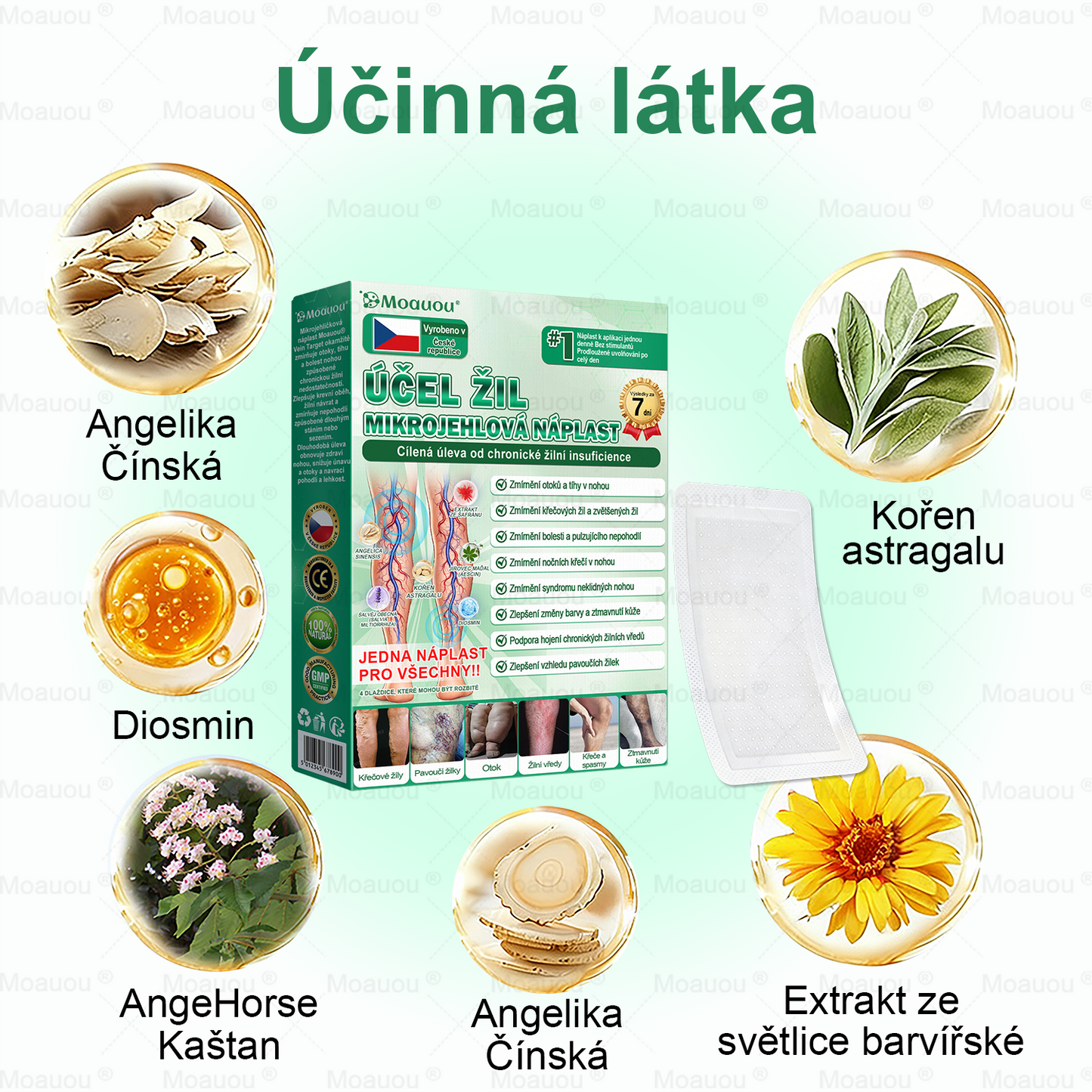 🌿Moauou® Mikrojehličková náplast pro péči o křečové žíly ✅Cílená péče pro unavené a těžké nohy s pocitem pnutí ⚡VELKÁ AKCE!