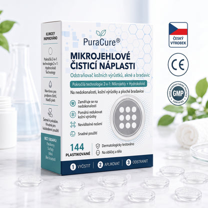 ✨✨PuraCure® 2v1 mikrojehličková a hydrogelová náplast🍀 | Pomáhá odstranit vystouplá znaménka, akné, ploché bradavice a kožní výrůstky | Pomáhá zlepšit vzhled vrásek, jizev a nedokonalostí pleti | Neviditelné náplasti na obličej i tělo