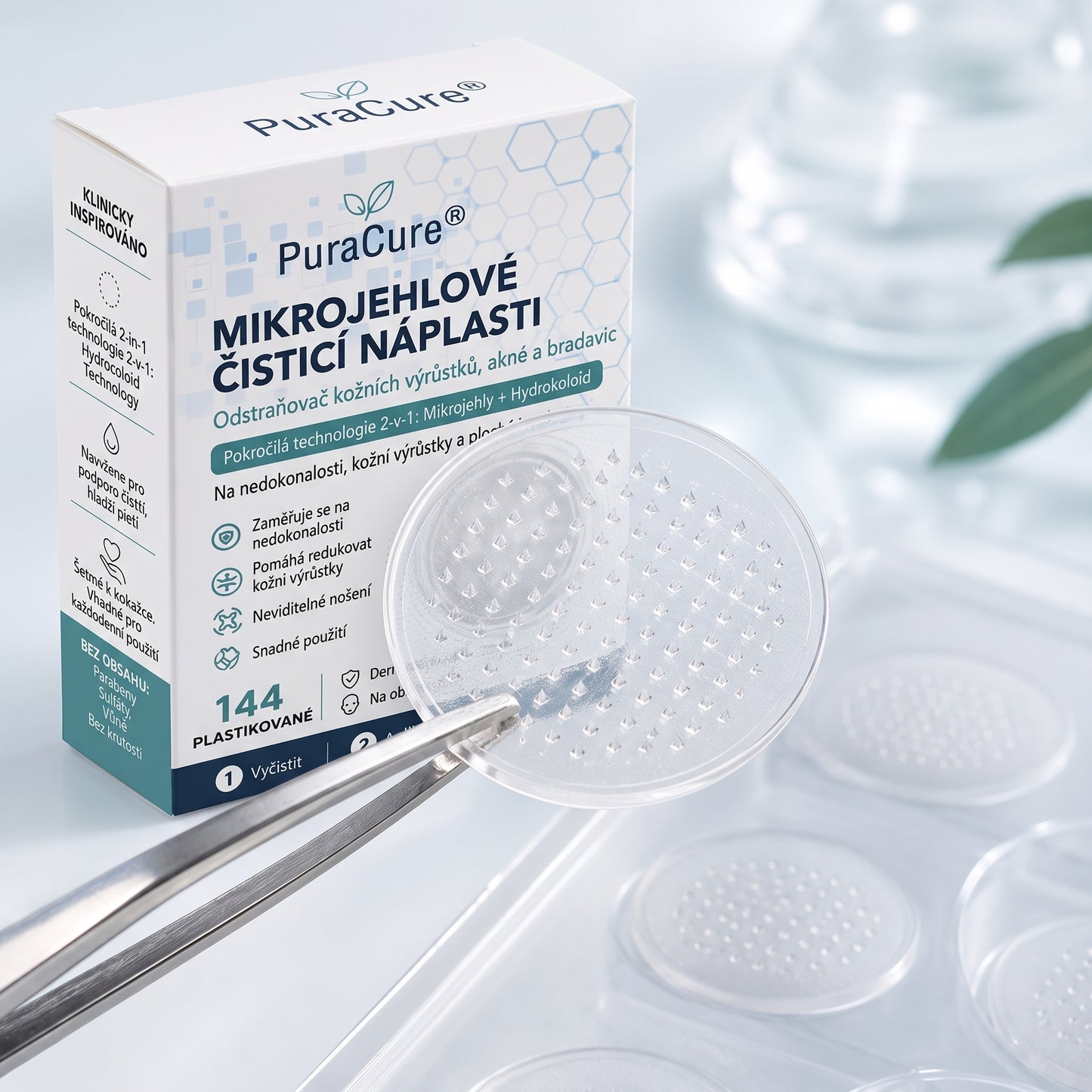 ✨✨PuraCure® 2v1 mikrojehličková a hydrogelová náplast🍀 | Pomáhá odstranit vystouplá znaménka, akné, ploché bradavice a kožní výrůstky | Pomáhá zlepšit vzhled vrásek, jizev a nedokonalostí pleti | Neviditelné náplasti na obličej i tělo