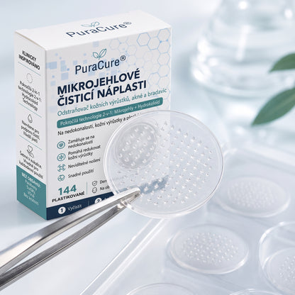 ✨✨PuraCure® 2v1 mikrojehličková a hydrogelová náplast🍀 | Pomáhá odstranit vystouplá znaménka, akné, ploché bradavice a kožní výrůstky | Pomáhá zlepšit vzhled vrásek, jizev a nedokonalostí pleti | Neviditelné náplasti na obličej i tělo